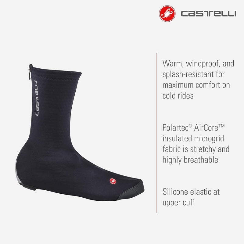 Castelli Men’s Espresso 2 Shoecover, Windproof, Water-Resistant & Maximum Warmth Cold Weather Cycling Shoe Cover Protection - Image 2